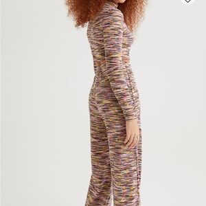 H&M 2 piece set abstract colorful
